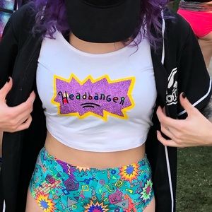 Rugrats Headbanger Crop Top